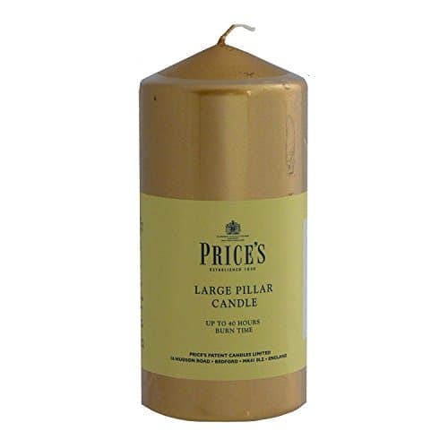Image of Prices 6" Pillar Candle Gold - CDD060631
