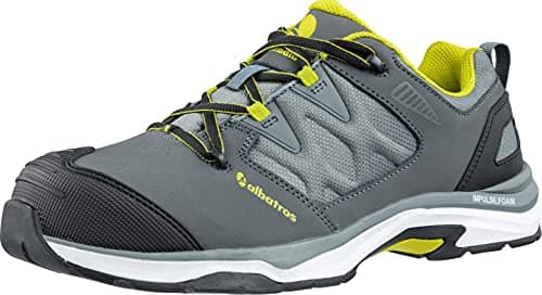 Image of ALBATROS ULTRATRAIL Low Work Shoe Safety Shoe S3 ESD HRO SRC Fibreglass Cap ESD Penetration Protection Non-Slip Heat Resistant Metal-Free Unisex, Gray, 9.5 UK