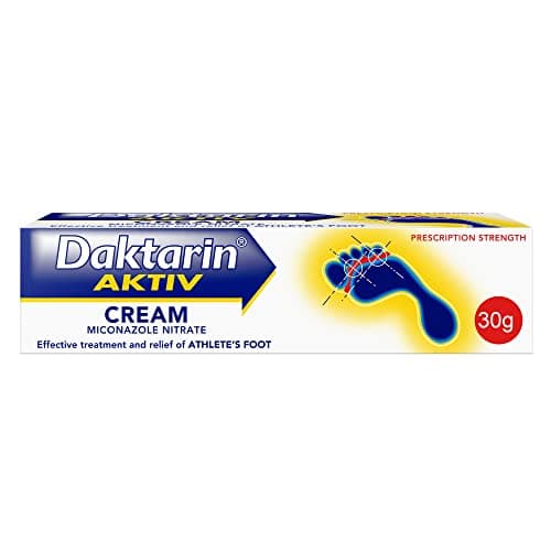 Image of Daktarin Aktiv Cream (1x 30g), Help Treat your Athelete's Foot with Fungus Foot Treatment, Suitable for Cracked and Itchy Skin