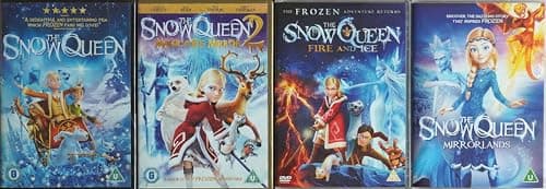 Image of SNOW QUEEN 1-4 COMPLETE COLLECTION / 1. THE SNOW QUEEN / 2. MAGIC OF THE ICE MIRROR / 3. FIRE AND ICE / 4. MIRRORLANDS = ULTIMATE 4x DVD SET