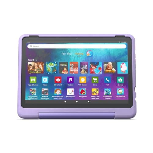Image of Amazon Kid-Friendly Case for Fire HD 10 tablet | Only compatible with 13th generation tablet (2023 release), for ages 6+, Happy Day