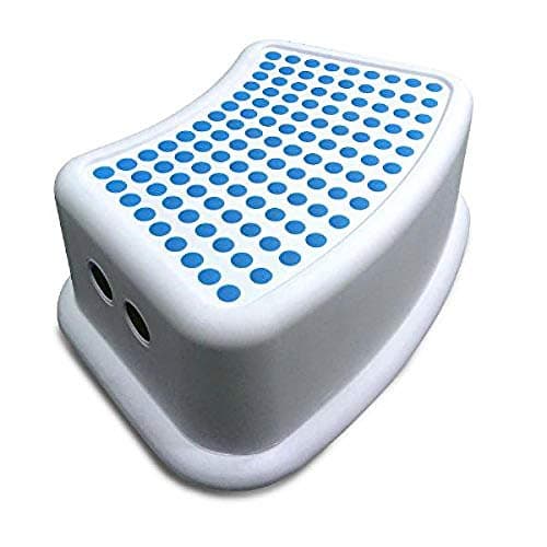 Image of Addis Kids Bathroom Booster Step Stool, navy teal