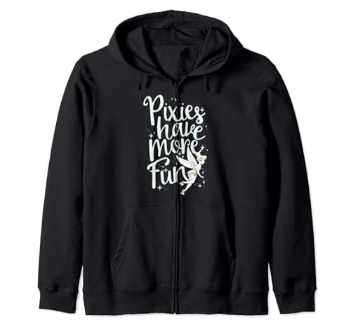 Image of Disney Peter Pan Tinkerbell Pixies Have More Fun Zip Hoodie