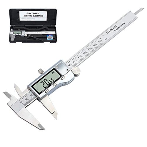 Image of Neoteck Digital Vernier Caliper 150mm/6Inch Stainless Steel Electronic Caliper Fractions/Inch/Metric Conversion Measuring Tool for Length Width Depth Inner Diameter Outer Diameter