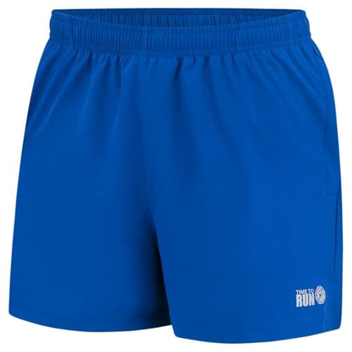 Image of Time To Run Men's Pace Running/Gym/Training/Workout/Jogging Exercise Short With Quick Dry Inner Brief Lining And Two Zipped Side Phone Or Gel Pockets Large Barents Blue