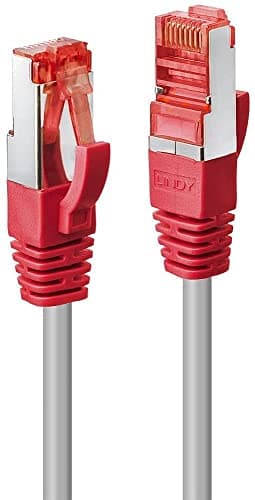 Image of Lindy Cat. 6 S/FTP 15 m 15 m CAT6 S/FTP Crossover (S-STP) Network Cable – Network cable (15 m, Cat6, Grey, Red, S/FTP (S-STP) RJ45 RJ-45, Grey)