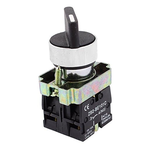 Image of sourcing map 22mm Latching 2 NO Three 3-Position Rotary Selector Select Switch ZB2-BE101C