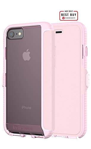 Image of Tech 21 T21-5339 Evo Wallet Case with FlexShock for Apple iPhone 7 - Light Rose