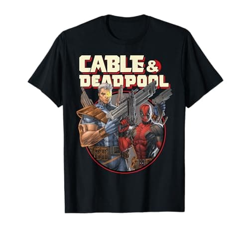 Image of Marvel Deadpool Cable & Deadpool Ready For Action T-Shirt