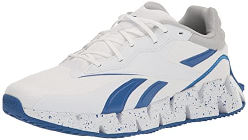 Image of Reebok Zig Dynamica 4, White/Vector Blue/Pure Grey, 5 Women/3.5 Men