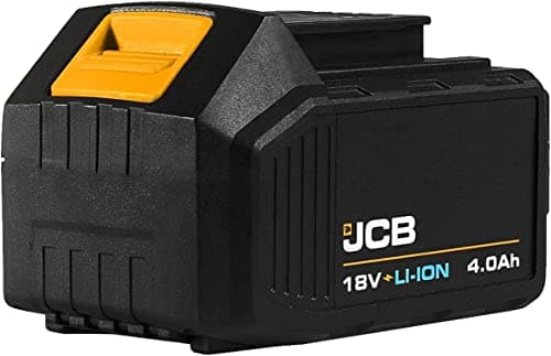 Image of JCB 18v 4.0AH Lithium-ion Battery Compatible with JCB 18v Cordless and Brushless Power Tools, Drill Driver, Combi Drill, Orbital Sander and More