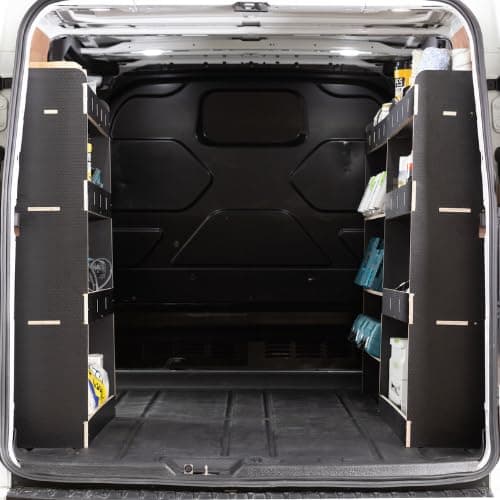 Image of Van Racking & Shelving for VW Volkswagen Transporter T7 SWB (L1) 2025+ Heavy Duty HEXABOARD Van Storage System - Tool Storage Shelves & Work Van Organisation - Complete Set