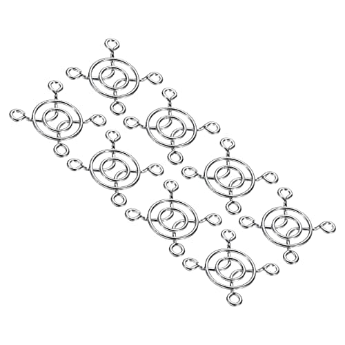 Image of PATIKIL 30mm Fan Finger Grill, 8 Pack Metal Grill Protector Guard for 30X30mm Fan Protective Cover DIY, Silver