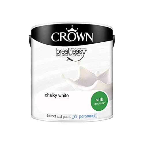Image of 2.5L CROWN Standard Breatheasy Silk Emulsion Paint - Chalky White