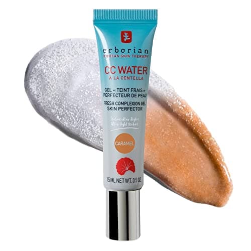 Image of Erborian - CC Water with Centella Asiatica - Skin Perfecting Face Care with Hyaluronic Acid - Korean Skin Care Face Moisturizer - CC Water Caramel 15 ml