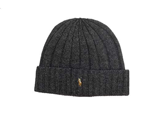 Image of Polo Ralph Lauren New Beanie Hat Dark Grey, Dark Grey, One Size