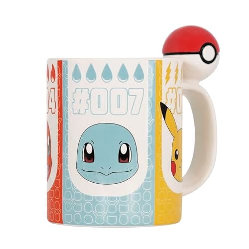 Image of ABYSTYLE Pokémon Pokéball 3D Shaped Ceramic Novelty Coffee & Tea Mug, ABYMUGA368