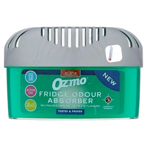 Image of Ozmo 2 in Fridge Odour Absorber 200g | Lasts 12 Weeks | Neutralises Odours & Protects Flavours | Safe Temperature Indicator
