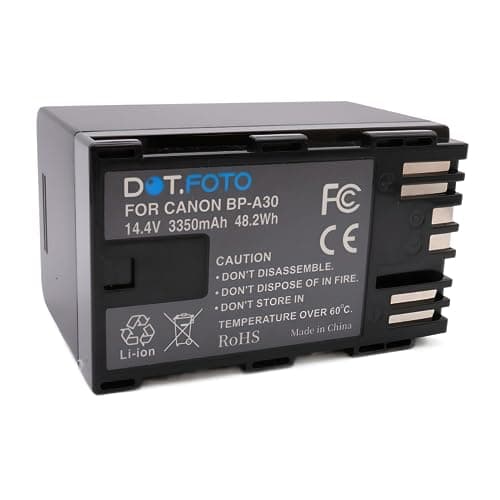 Image of Dot.Foto BP-A30 Premium 14.4v / 3350mAh Rechargeable Battery for Canon EOS C70 EOS C200 EOS C200B EOS C300 Mark II EOS C300 Mark II PL EOS C300 Mark III EOS C500 Mark II XF705
