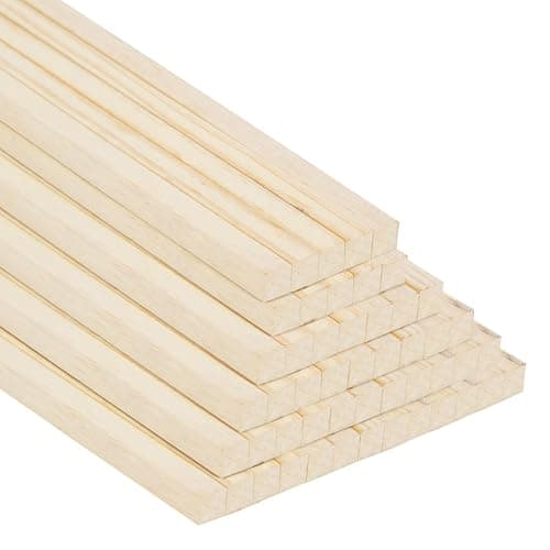 Image of Belle Vous Wooden Dowel Rods (50 Pack) - Wooden Sticks for Crafts - Natural Wood Poles/Strips for DIY Projects - 30cm/12 Inches Dowling Rods/Wood Planks