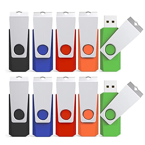 Image of KEXIN 10 Pack 32GB USB Flash Drives USB 3.0 Memory Stick High Speed USB Stick Pen Drive USB Drive With LED Light For Data Storage (Multicolor)