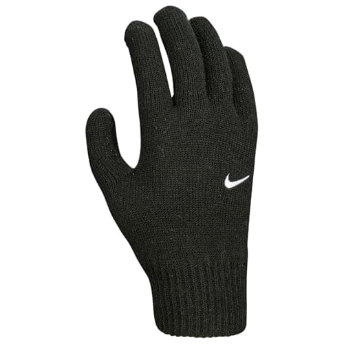 Image of NIKE MENS SWOOSH KNIT TG 2.0 GLOVE - BLACK - L/XL