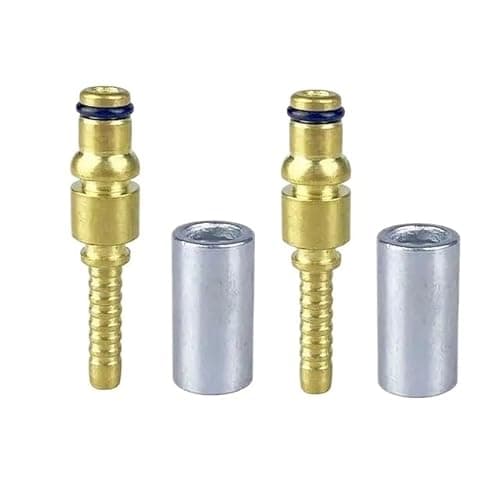 Image of 2PC High Pressure Washer Hose Fitting Connector Pipe Tip Repair Connector Adaptor for Karcher K Hose Plug Fitting with Sleeve(Color:2 pcs E)