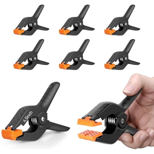 Image of EMART 6 Pack Heavy Duty Muslin Spring Clamps, 4.5 inch Photo Booth Backdrop Clips for Photography Studio