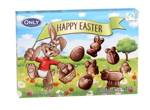 Image of Milk Chocolate Happy Easter Figures Gift Box - 100 g