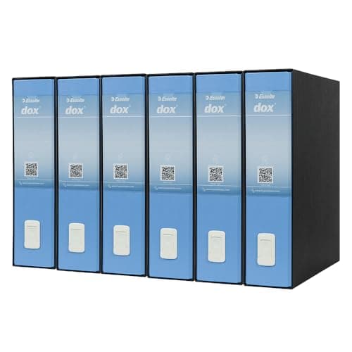 Image of Rexel DOX A4 Ring Binder 2 Lever Folder Foolscap Blue