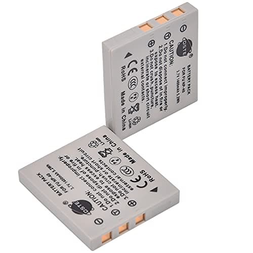 Image of DSTE NP-40 Rechargeable Li-ion Battery (2-pack) Compatible with Fujifilm FinePix F460 F470 F480 F610 F650 F402 F403 F420 F455