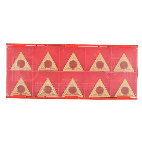 Image of 10Pcs TCMT16T304 Triangular Tungsten Steel Lathe Turning Inserts Carbide Turning Inserts Set for Lathe Turning Machine