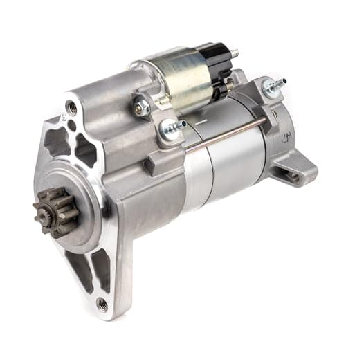 Image of DENSO Starter Motor DSN976 - Rotating Electrics - OE Number: AH22-11001-AE - Fits Land Rover Discovery 2009-2018, Range Rover Sport 2005-2022, White