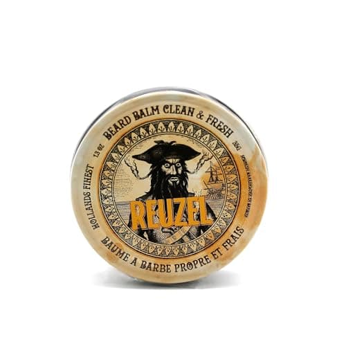 Image of Reuzel Clean & Fresh Beard Balm, Medium Hold Beard Styling Balm, Hydrating Formula with Shea Butter, Argan Oil & Vitamin E, Softens, Tames & Controls, Soothes & Reduces Itch 35g