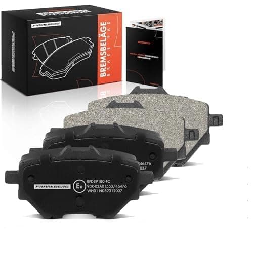 Image of Frankberg Brake Pad Set incl. 4x Pads Rear Compatible with Corsa F P2JO 208 II UB UJ UP UW Mokka 3008 SUV M4 MC MJ MR Berlingo EC ER Replace# 1617535380
