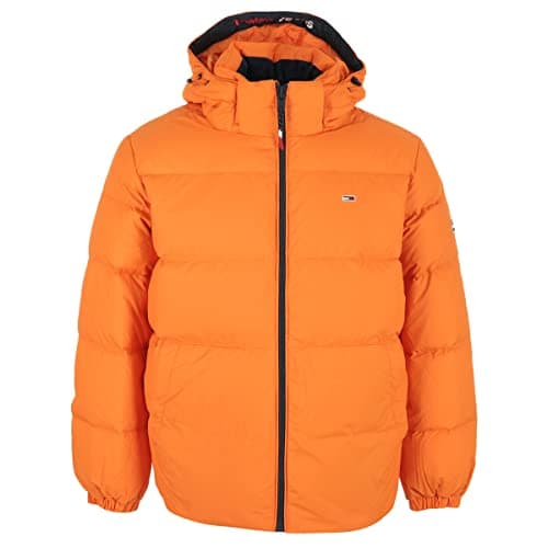 Image of Tommy Jeans Men's TJM Essential Down Jacket, Magnetic Orange, XL