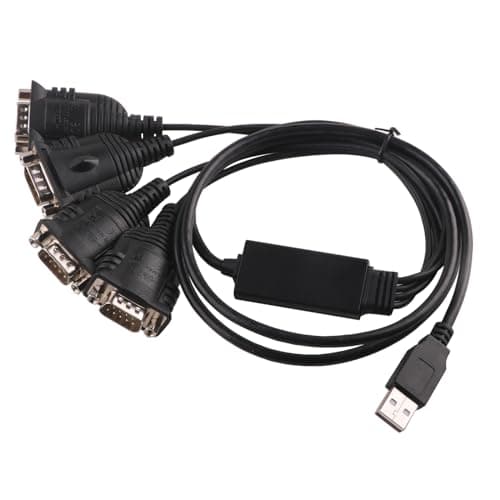 Image of Usangreen FT232RL CHIP 4 Port USB to Serial RS232 DB9 Adapter Cable