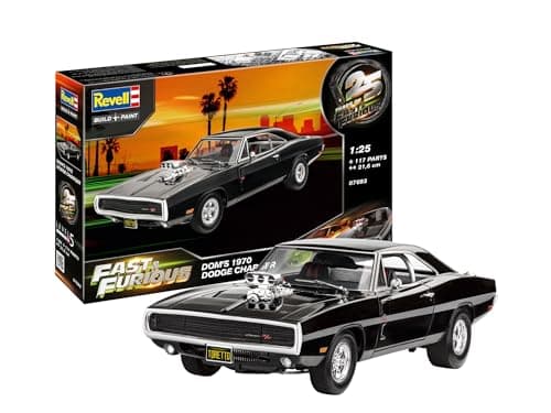 Image of Revell 07693 Fast & Furious - Dominics 1970 Dodge Charger 1:25 Scale Unbuilt/Unpainted Plastic Model Kit