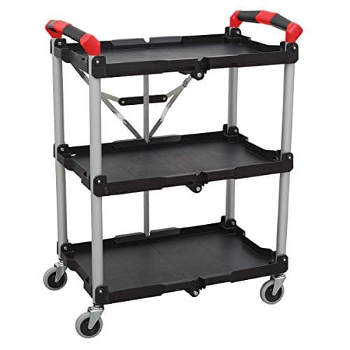 Image of Sealey CX314 3-Level Folding Workshop Trolley