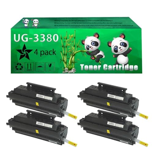Image of Replacement UG-3380 Toner Cartridge Compatible for Panasonic DX-600 DX-600 Panafax UF-6100 UF-580 UF-585 UF-590 UF-595 Printers (4 Pack Black)