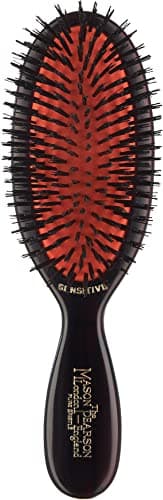 Image of Mason Pearson SB4 Pure Bristle Pocket Sensitive Hair Brush - Dark Ruby