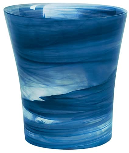 Image of Ivyline Ecoware 7468N 13.5 cm Internal Diameter Recyclable Glass Flared Orchid Planter (Navy)