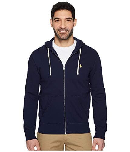Image of POLO RALPH LAUREN Men's Classic Full Zip Signature Fleece Hoodie Sweatshirt, Cruise Navy, L