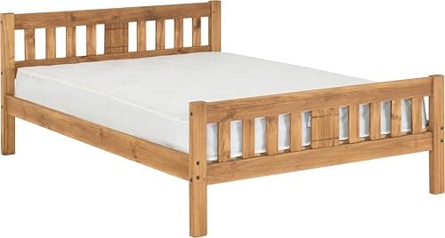 Image of Seconique Rio 4'6" Double Bed in Distressed Waxed Pine
