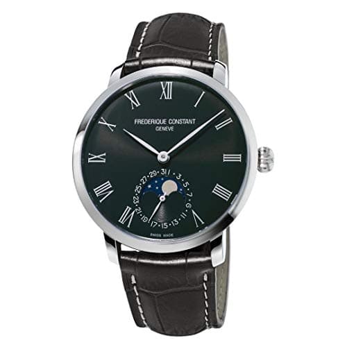 Image of Frederique Constant Manufacture Slimline Moonphase Automatic Watch, Black