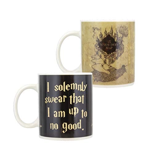 Image of Paladone Marauders Map Heat Changing Mug - Harry Potter Heat Sensitive Color Change Mug, (PP5112HPV2)