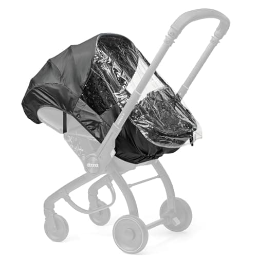 Image of Doona Rain Cover with Zip for X Stroller - Weather Shield with Window Opening for Easy Access - Compatible with Doona X Baby Car Seat