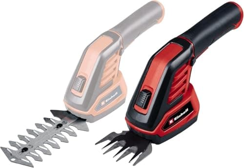 Image of Einhell Cordless Grass and Shrub Shears 3.6V, 2Ah Lithium-Ion Battery, Soft Grip, Tool Free Blade Change, Supplied With 2 Blades: 110mm Hedge Trimmer And 70mm Grass Cutter GC-CG 3.6/70 Li WT