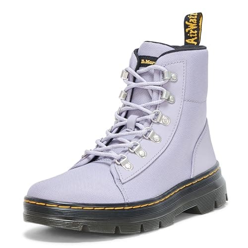 Image of Dr. Martens Women's Combs W 6 Tie Boot Fashion, Lavender Frost, 8 UK