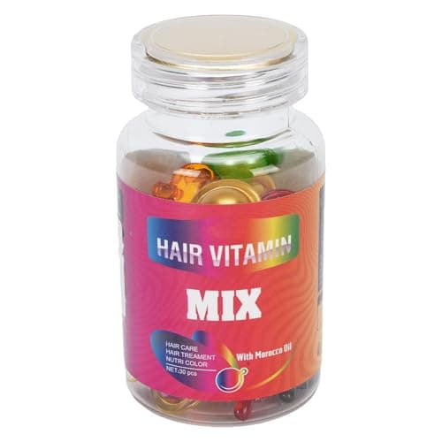Image of ZJchao 30 Count Hair Serum Capsules Hair Nourishing Oil Capsules Hydrating for Dry Frizzy Damaged with Argan Oil
